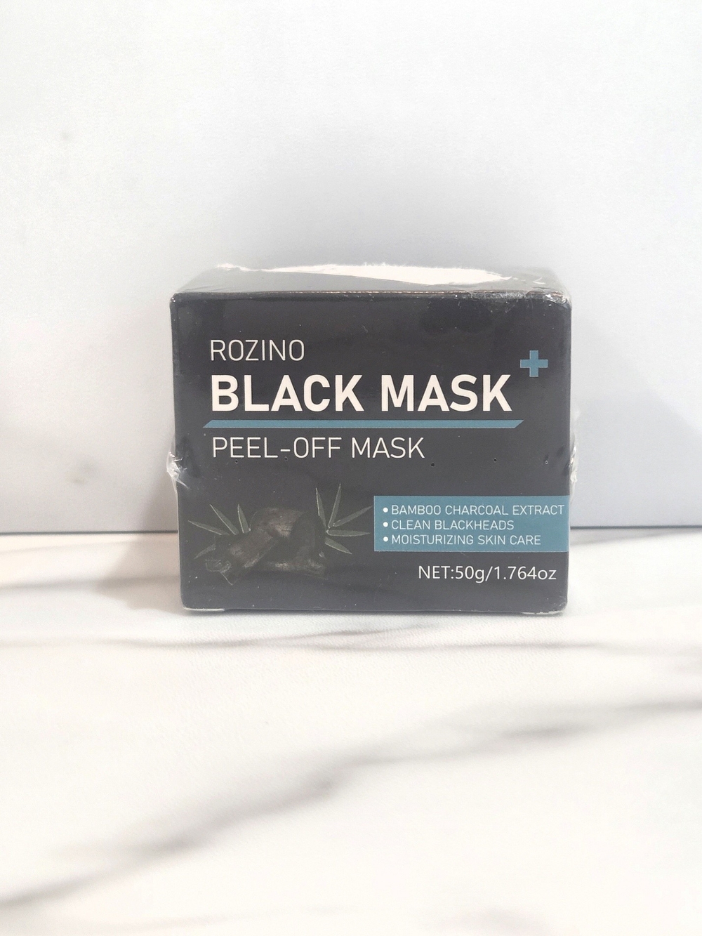 Rozino Black Mask Peel Off Mask Bamboo Charcoal Extract 50g - NEW IN BOX